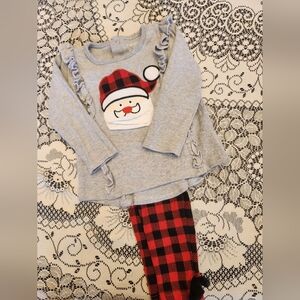 Girl size 2T holiday christmas outfit